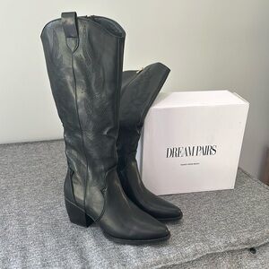 Black Dream Pairs Cowgirl Boots